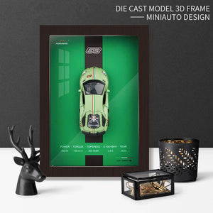 Sports Car 3D Model Photo Frame