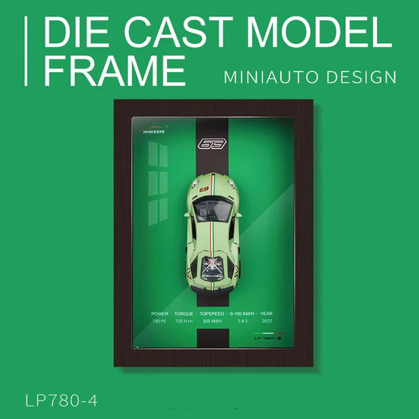 Sports Car 3D Model Photo Frame