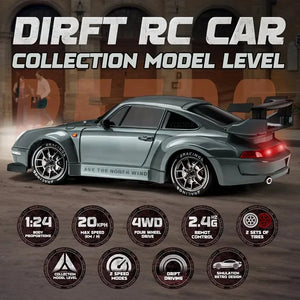 1: 24 Speed Four-wheel Drive RC Drift Remote Control Car