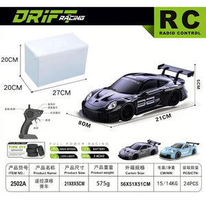 Limited Edition Rc Drift GT3 RS 911 mi SU7 1:24 Drift Racing Car