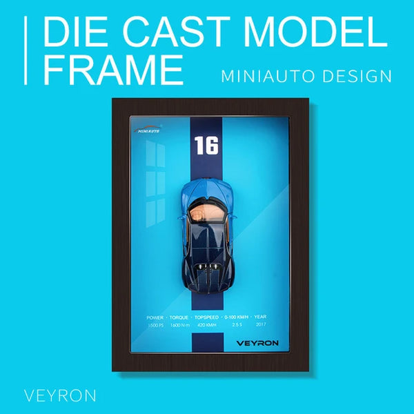 Sports Car 3D Model Photo Frame
