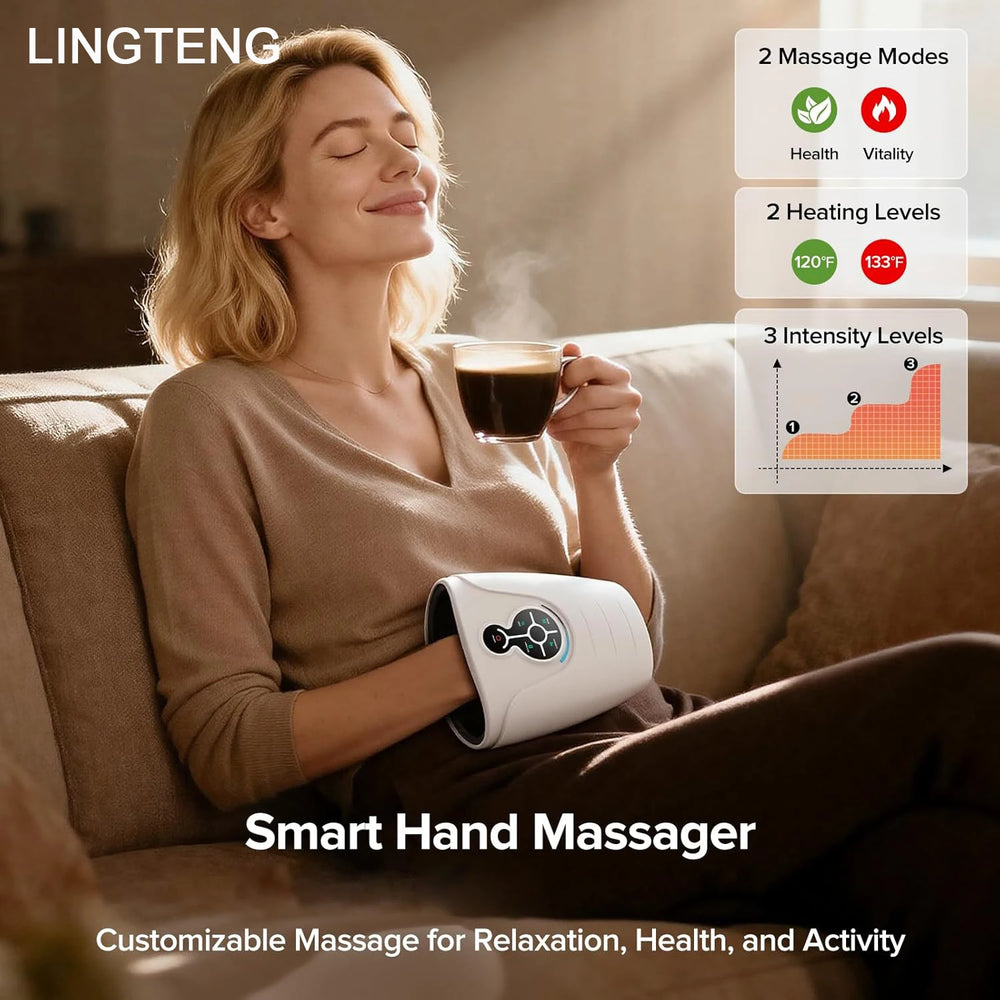 Cordless heated Hand massager, relax anytime, anywhere - Salford Global