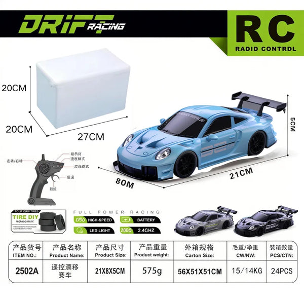 Limited Edition Rc Drift GT3 RS 911 mi SU7 1:24 Drift Racing Car