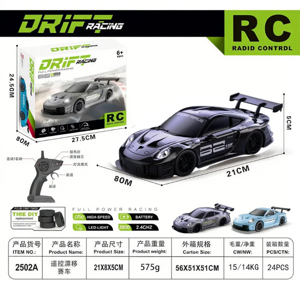 Limited Edition Rc Drift GT3 RS 911 mi SU7 1:24 Drift Racing Car