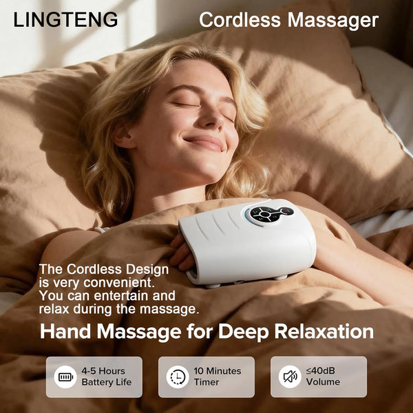 Cordless heated Hand massager, relax anytime, anywhere - Salford Global